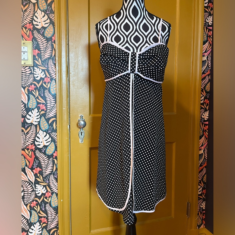 Kate Spade Dream a Little Dream Black and Pink Nightgown with Bow Size XL